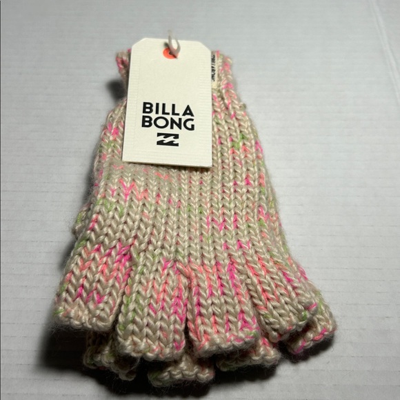 Billabong Around Town Fingerless gloves Multicolored NWTS - Picture 1 of 5